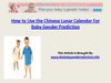 How to Use the Chinese Lunar Calendar For Baby Gender Prediction