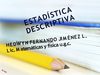 ESTADÍSTICA DESCRIPTIVA