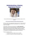 Understanding a Passive Aggressive Partner