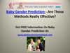 Baby Gender Prediction – Are Those Methods Really Effective?