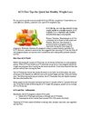 hCG Diet Tips for Quick but Healthy Weight Loss
