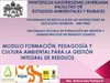Educación ambiental y cultura ciudadana para la gestión integral de residuos 