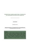 Perspectivas curriculares para la formación de formadores en educación ambiental 
