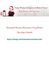 Homemade Christmas Decorations with Doilies