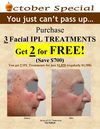 October Special - IPL Photorejuvenation Treatments