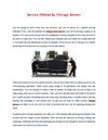 Service Offered By Chicago Movers