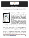 The wide opened door of technology – Creation of iPad