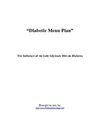 Diabetic Menu Plan