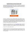 Residential Reverse Osmosis Systems - RO