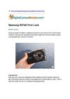 Samsung NX100 First Look