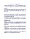 Football Rules and Regulations