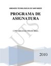 Programa Asignatura Contabilidad Financiera