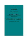 Journal of Mr de Lange at the court of Pekin