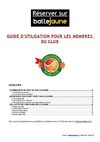 Guide d'utilisation de Ballejaune