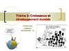 Thème 3 croissance développement durable 