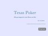 iPhone, iPod Touch and iPad card game "Texas Poker"
