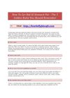 How To Get Rid Of Stomach Fat