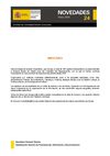 Boletín de novedades nº 24 del Centro de Documentación Cultural 