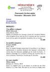 Nouveautés adulte Novembre-Décembre 2010