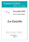 Gazette du mois de novembre 2010