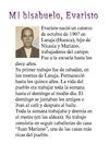 BIOGRAFÍA DE MI BISABUELO EVARISTO, MARTA