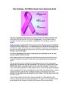 Take Challenge - Pink Ribbon Breast Cancer Awareness Month