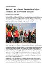 Retraite : les salariés allemands et belges solidaires du mouvement français