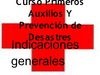 Indicaciones Generales Primeros Auxilios