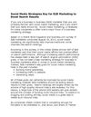 Social Media Strategies Key for B2B Marketing to Boost Search Results
