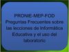 Preguntas frecuentes de los educadores