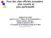 Pour des sites officiels européens plus ouverts et plus participatifs