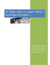 An Online Guide for Expats finding & purchasing a UK Property