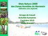 groupe de travail Activités humaines