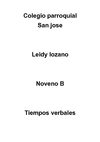 Tiempos verbales