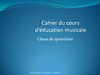 cahier du cours de musique de quatrième