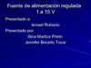 Fuente de alimentación regulada