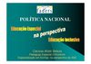 Política Nacional de Educação Especial na perspectiva da Educação Inclusiva