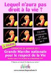 Marche pour la vie le 23 janvier 2011
