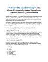 “Why are My Hands Sweaty?” and Other Frequently Asked Questions About Palmar Hyperhidrosis