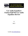 Car Audio Equalizer: Clarion EQS746 Car Audio Equalizer Review