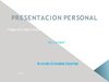 PRESENTACION PERSONAL