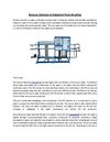 Reverse Osmosis in Industrial Parts Washing
