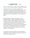 How to Use Facebook Advertising Effectively