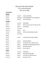 Tentative Agenda