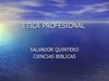 ETICA PROFESIONAL ciencias biblicas