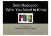 Debt Reduction: What You Need To Know