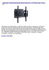 Adjustable TiltingSwiveling Wall Mount Bracket for LCD Plasma (Max 125Lbs, 3...