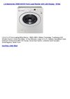 LG Electronics WM2140CW Front Load Washer with LED Display - White