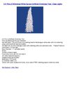 2.5' Pre-Lit Whimsical White Spruce Artificial Christmas Tree - Clear Lights