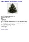3' Pre-Lit Canadian Pine Artificial Christmas Tree - Clear Lights